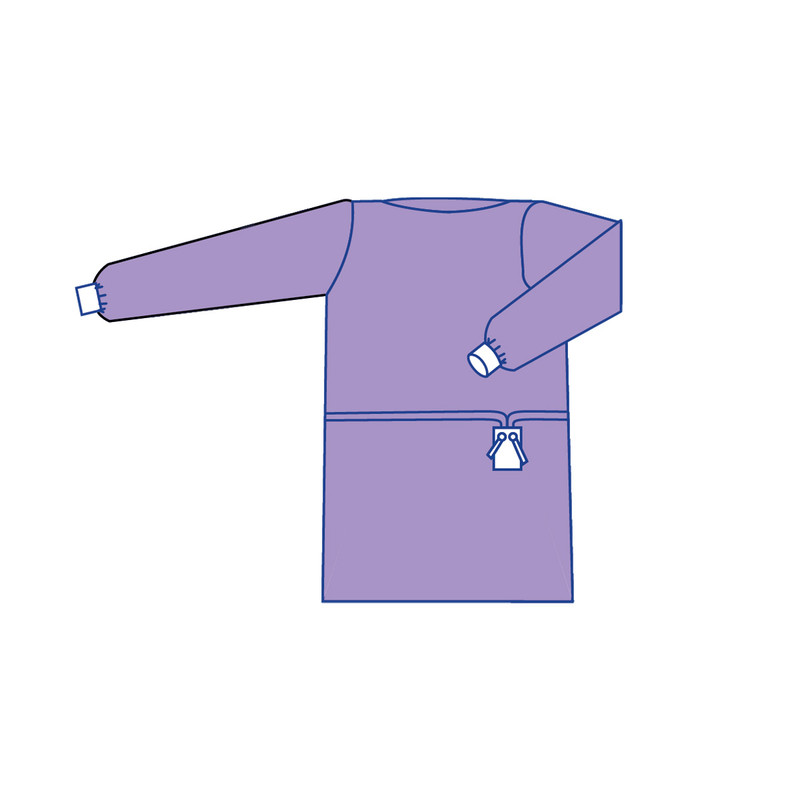 Халат мед.хірург. "Комфорт" Taipan-Рharm стерильний на зав’язках (TPS0910043)